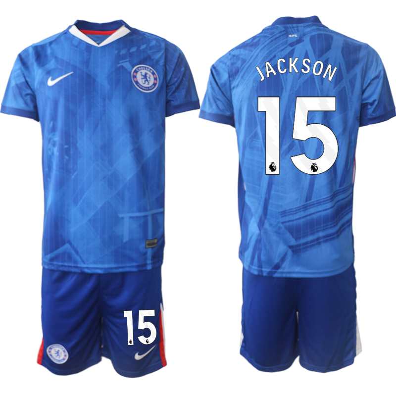Men 2025-2026 Club Chelsea FC home Blue 15 Soccer Jersey